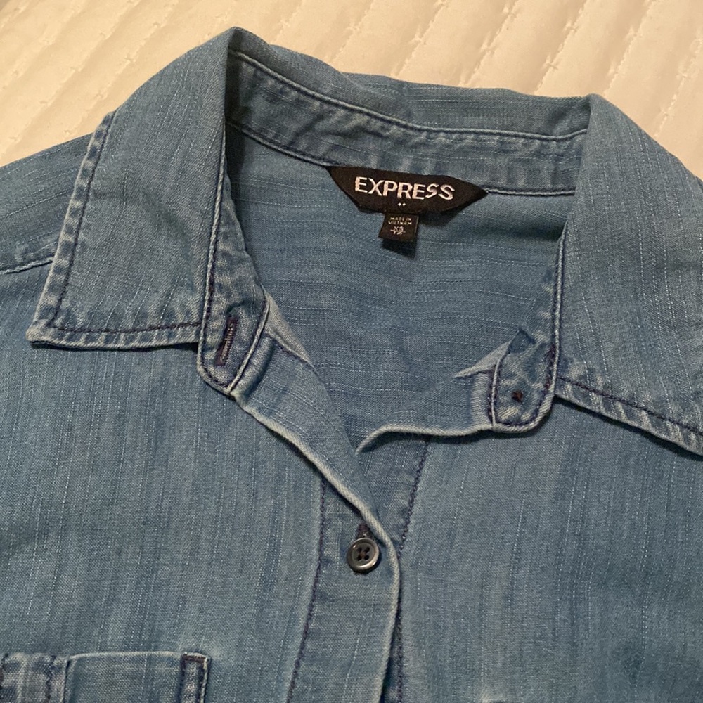 Express denim button down - Picture 2 of 2